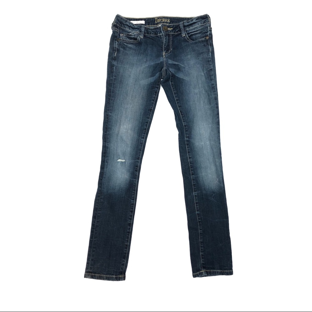 Decree Super Skinny Light Distressed Jeans
